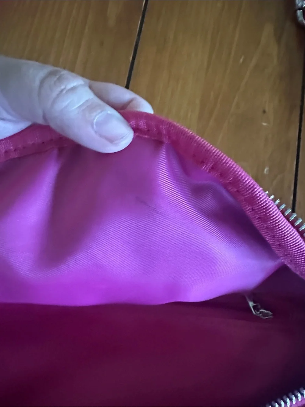 Hot Pink Crossbody Bag with Adjustable Strap